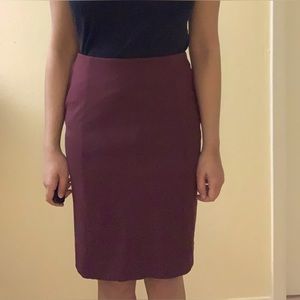 Petite Ann Taylor Factory knee length stretch skirt